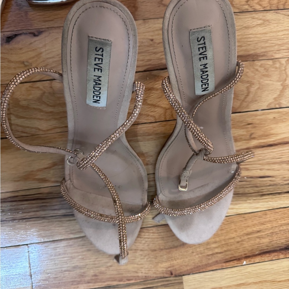 Steve Madden Brown Strappy Heels